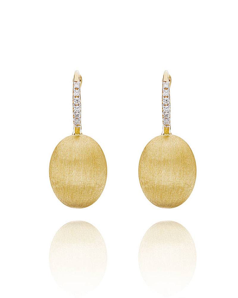 Nanis Orecchini "CILIEGINE" con boules pendenti in oro e dettagli di diamant – Nanis Italian Jewels Bestseller