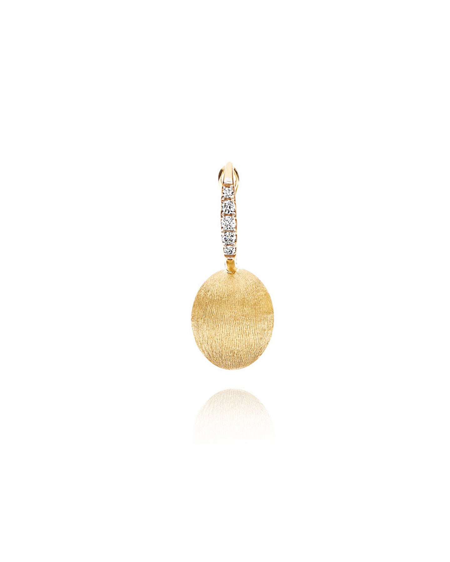 Nanis Orecchino "CILIEGINA" con boule pendente in oro e dettagli di diamanti – Nanis Italian Jewels Comprane uno, ottenene uno gratis