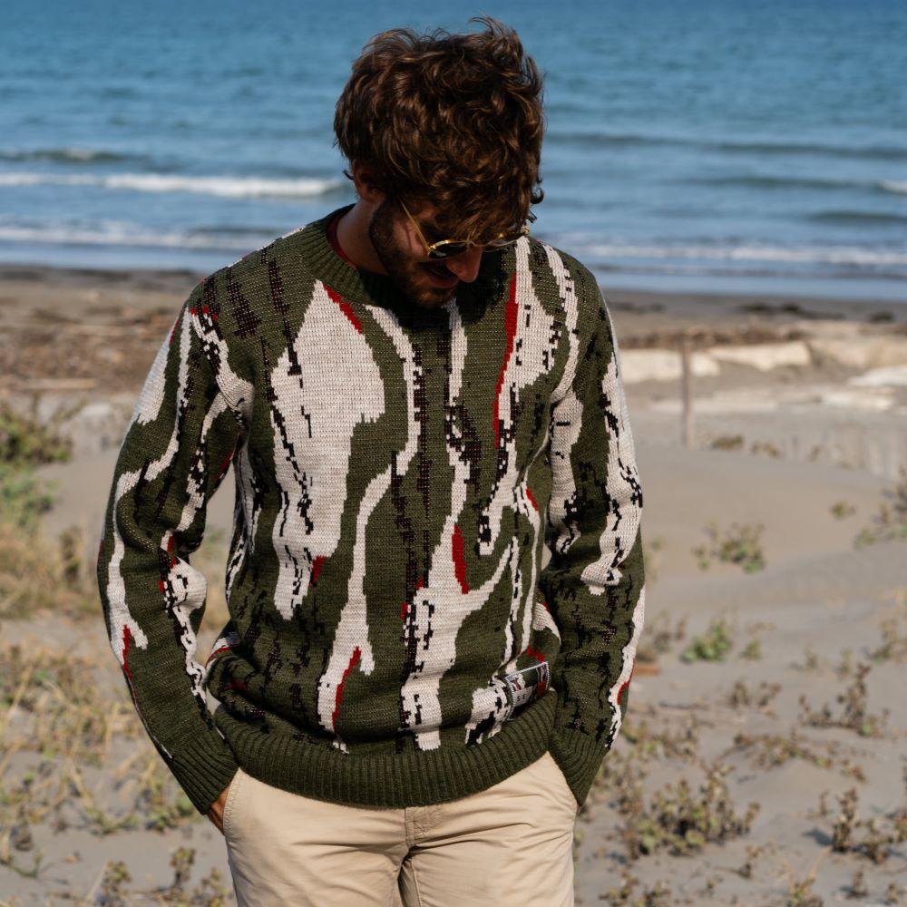 ﻿Seay / Maglione Allover Wood Tonga Sconto