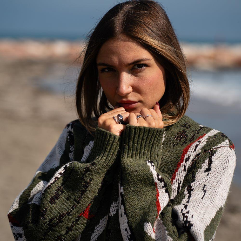﻿Seay / Maglione Allover Wood Tonga Sconto