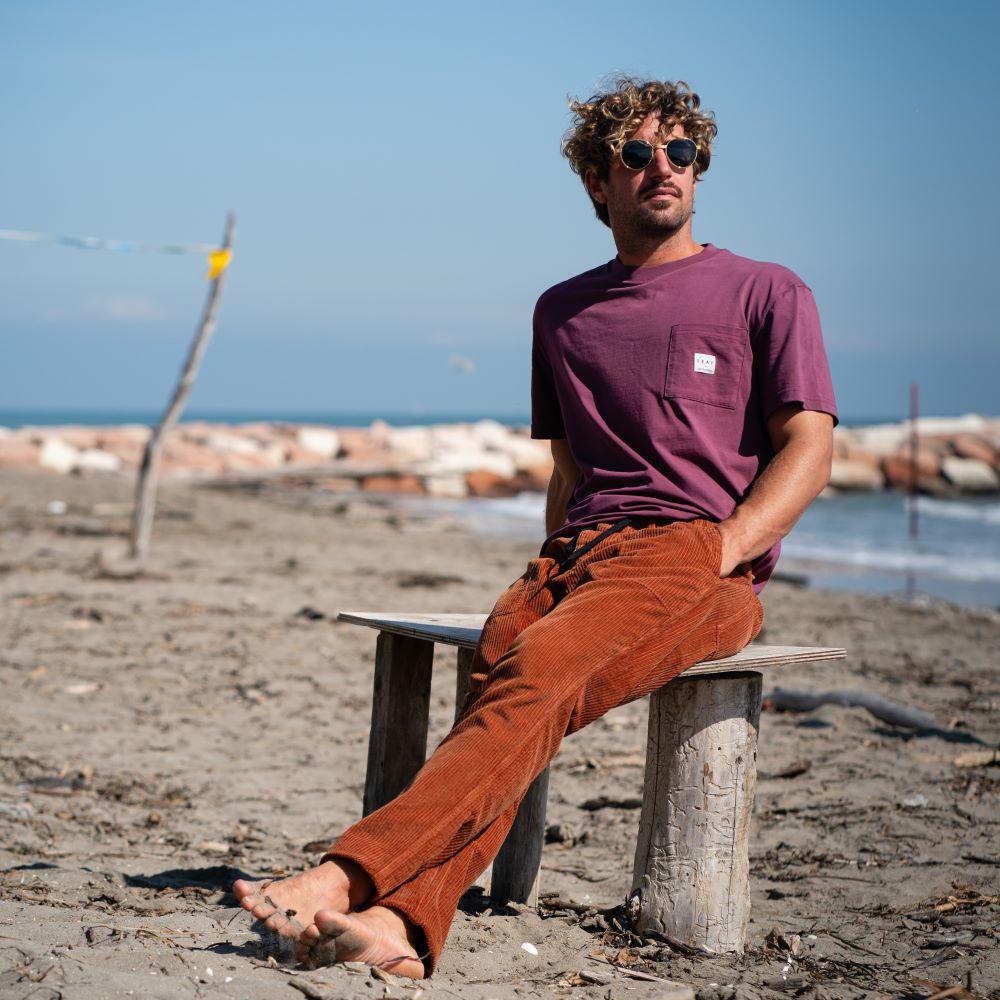 Seay / Pantalone Lungo Velluto Biscotto Moda
