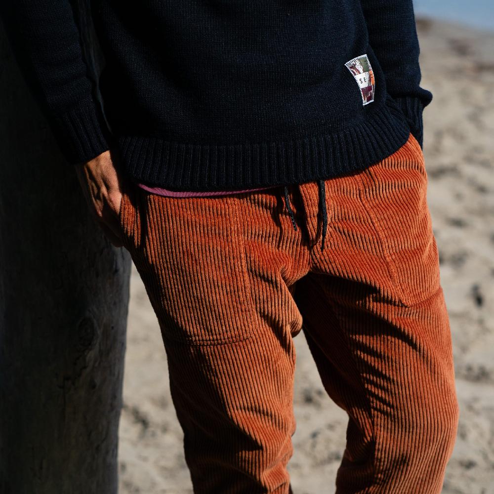 Seay / Pantalone Lungo Velluto Biscotto Moda