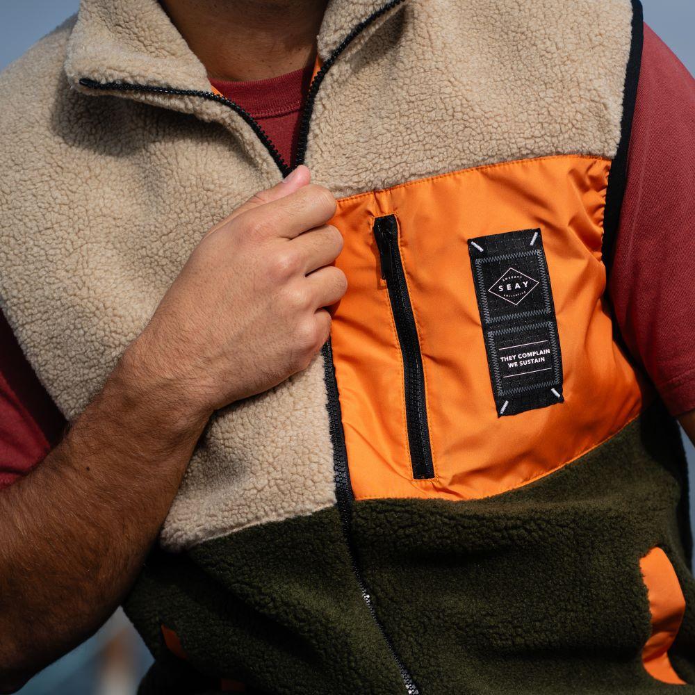 Seay / Gilet Teddy Sea Turtle & Natural Spedizione Gratuita