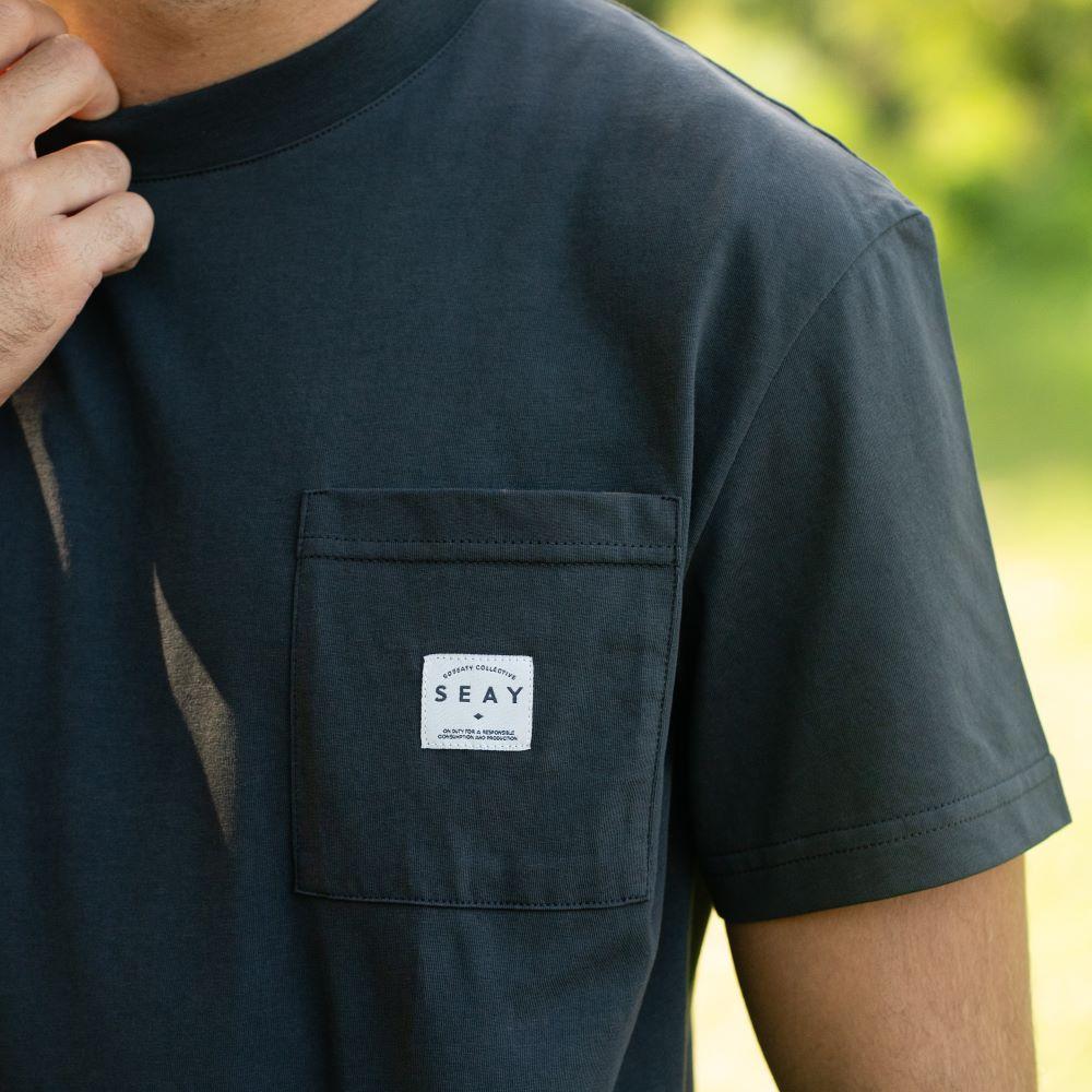 Seay / T-Shirt Nera Delavé Negozi Online