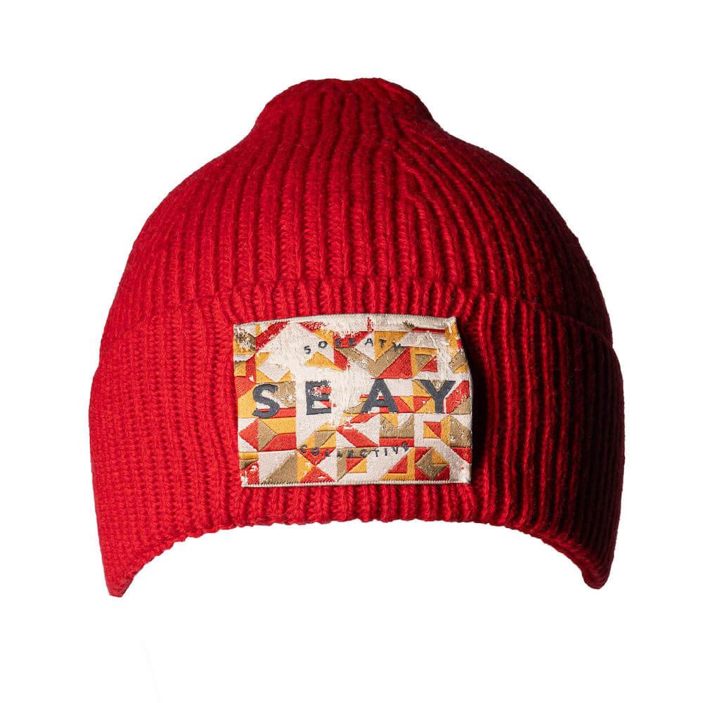 Seay / Cuffia Beanie Lana Rossa Consegna Veloce