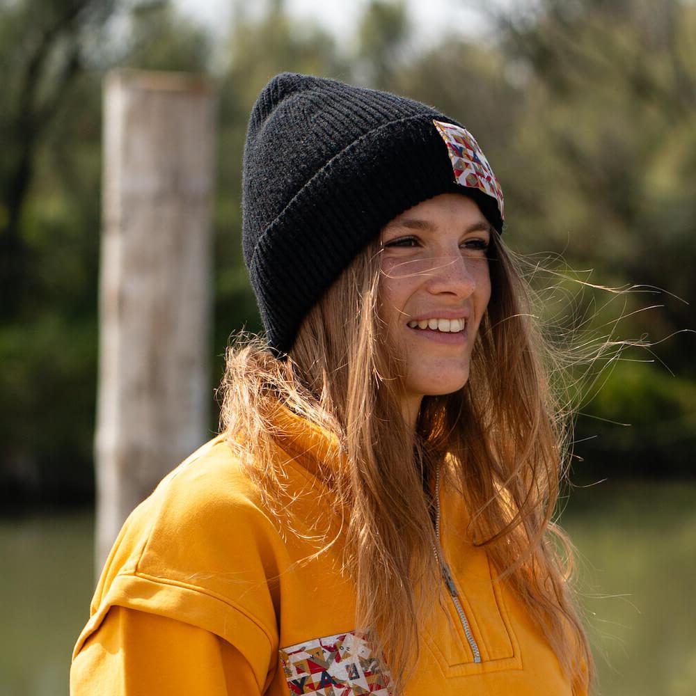 Seay / Cuffia Beanie Lana Nera Fino Al -60%
