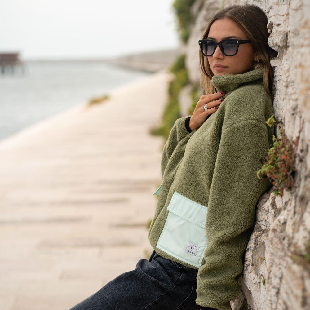 Seay / Giacca Teddy Verde Menta Shopping Online