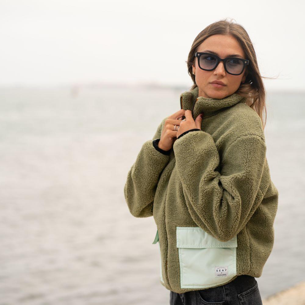 Seay / Giacca Teddy Verde Menta Shopping Online