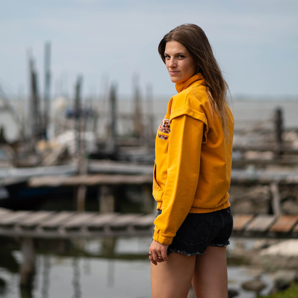 Seay / Felpa con Zip Ocra Mandalay Novità