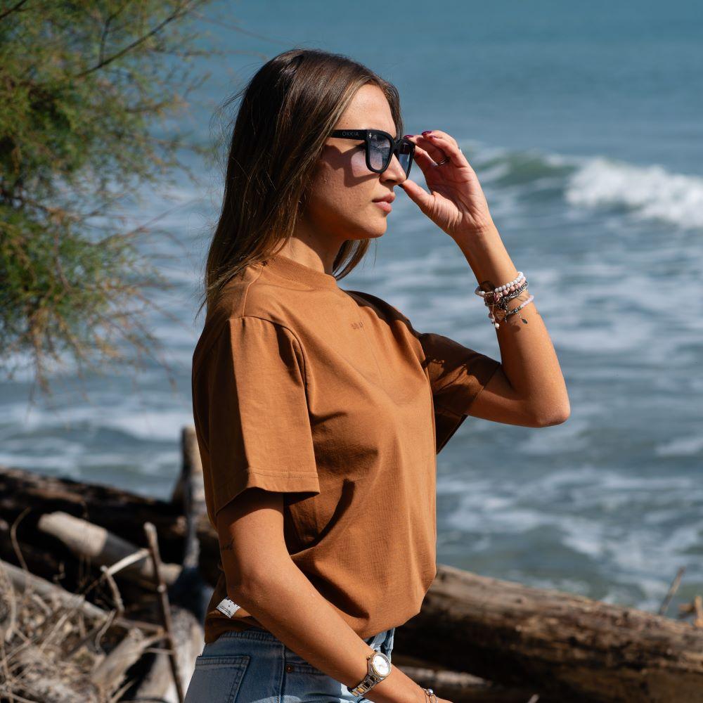 Seay / T-Shirt Biscotto Delavé Presa