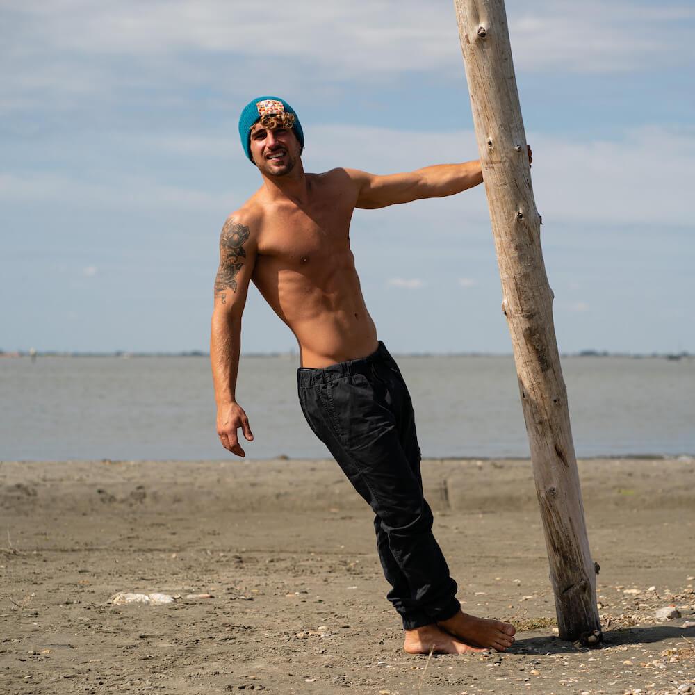 Seay / Cuffia Beanie Lana Blu Vendita Calda