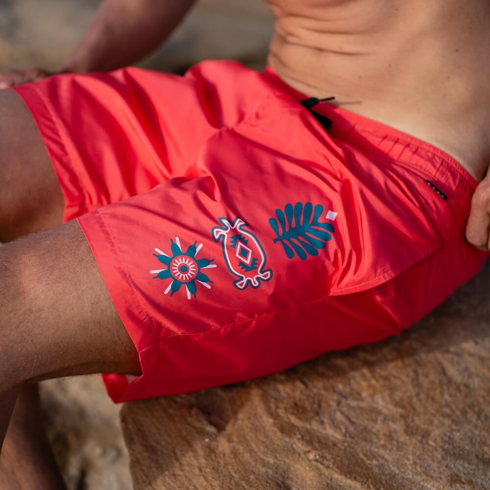 Seay / Costume da Bagno Medio Rosso Symbols Nuova