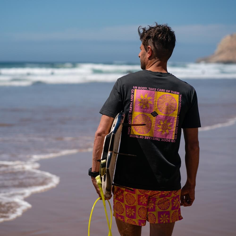 Seay / Costume da Bagno Corto Rosa Giallo Symbols Moda
