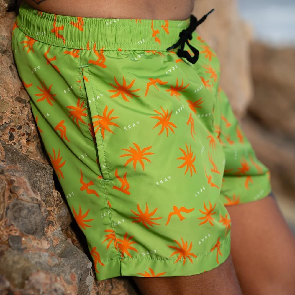 Seay / Costume da Bagno Corto Verde Symbols Italy