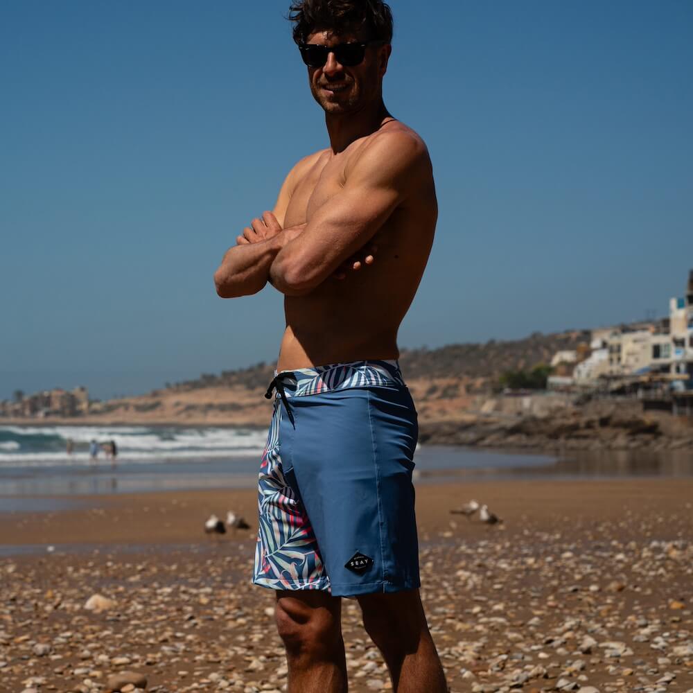 Seay / Boardshort Blu Bamboo Nuovo