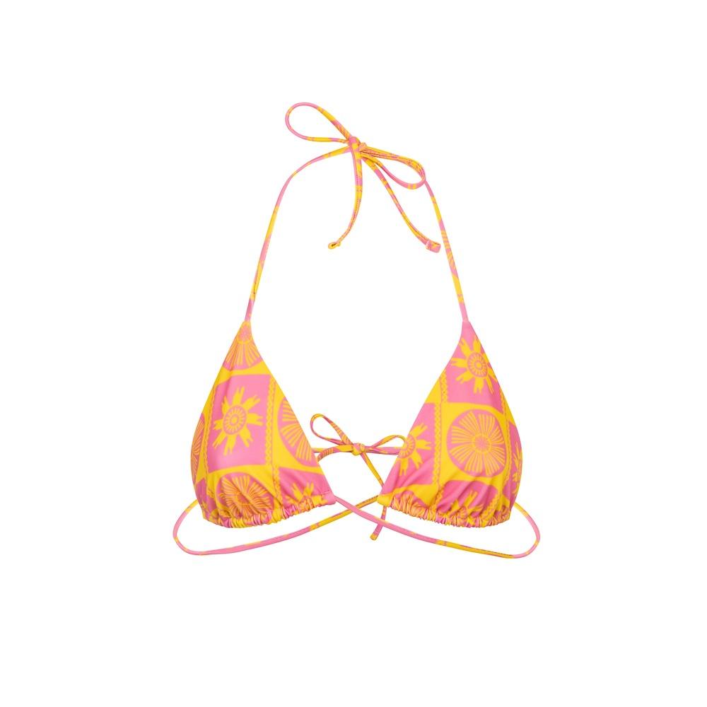 Seay / Triangolo Bikini Rosa Giallo Symbols Fino Al -60%