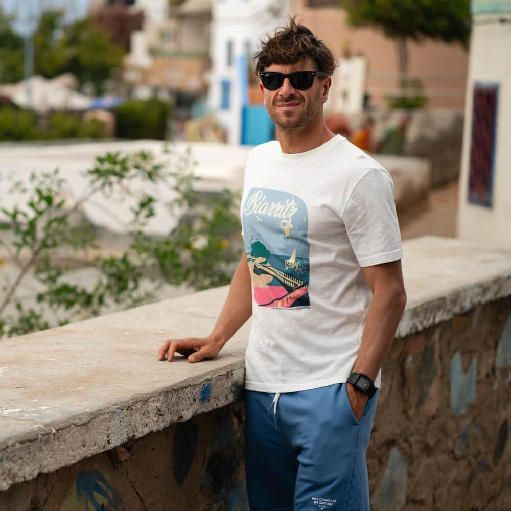 Seay / Pantalone in Felpa Corto Blu Bamboo Sottocosto