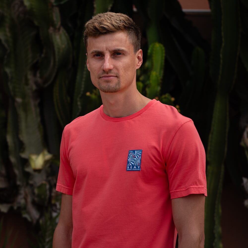Seay / T-Shirt Rossa Bamboo Novità