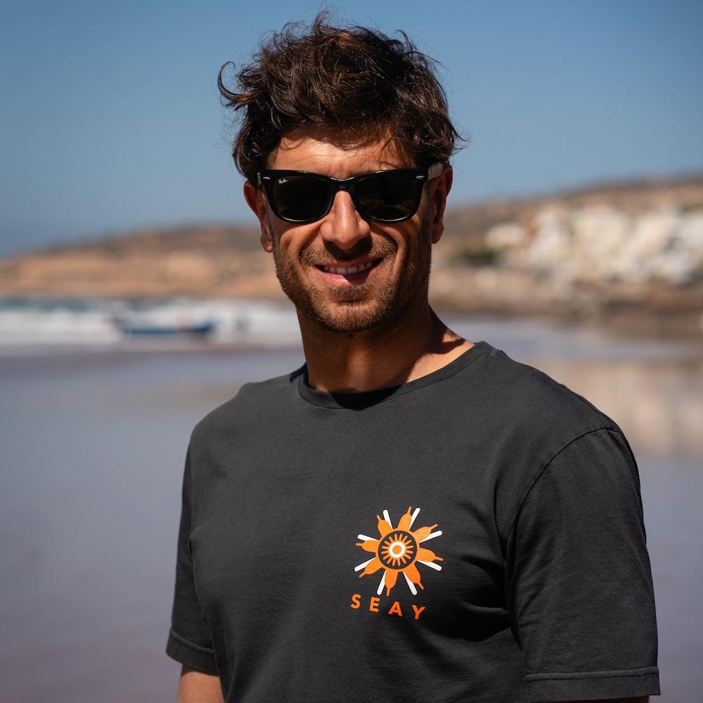 Seay / T-Shirt Nera Zero Impact Sconto