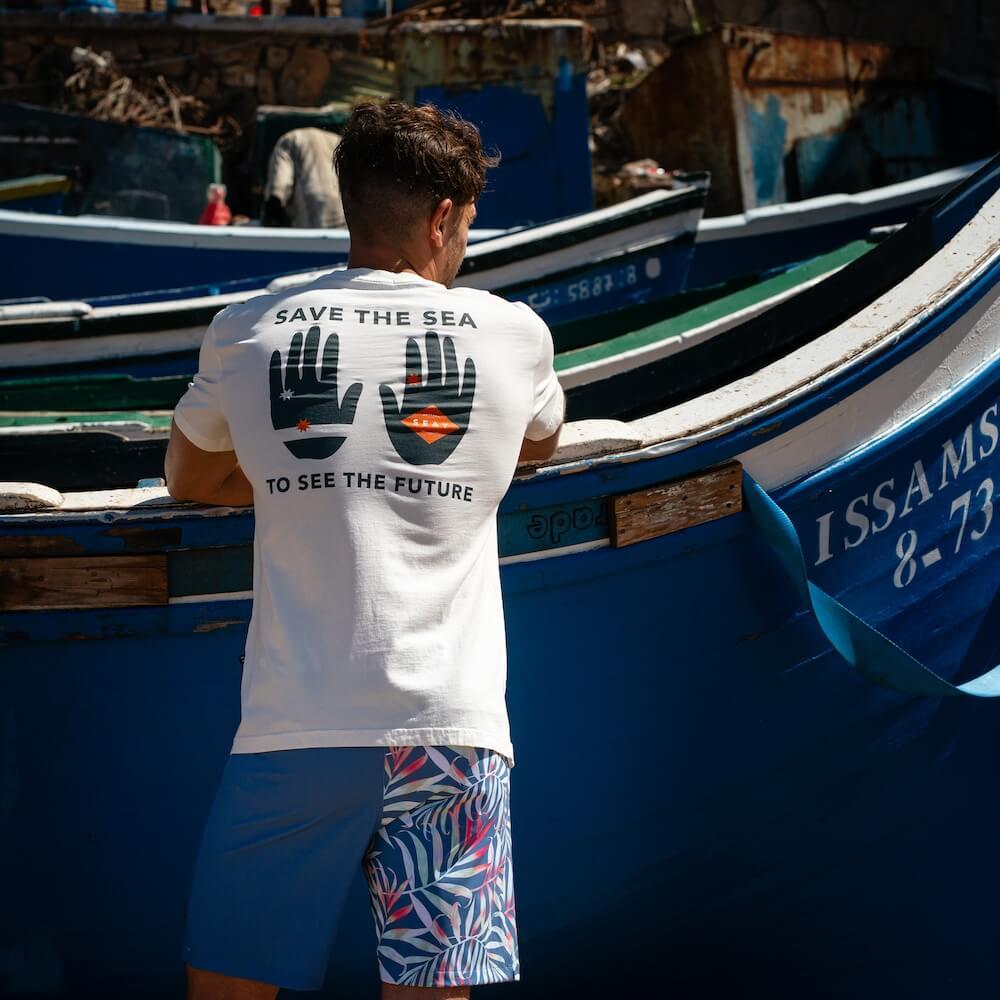 Seay / T-Shirt Bianca Save the Sea