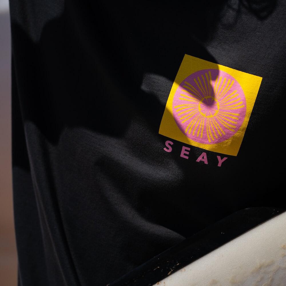 Seay / T-Shirt Nera Symbols Saldi