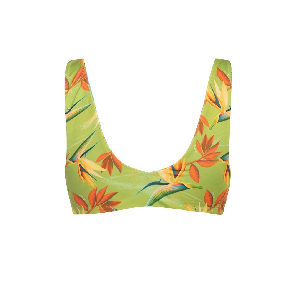 Seay / Bralette Bikini Reversibile Azzurro Verde Bird of Paradise I Più Venduti
