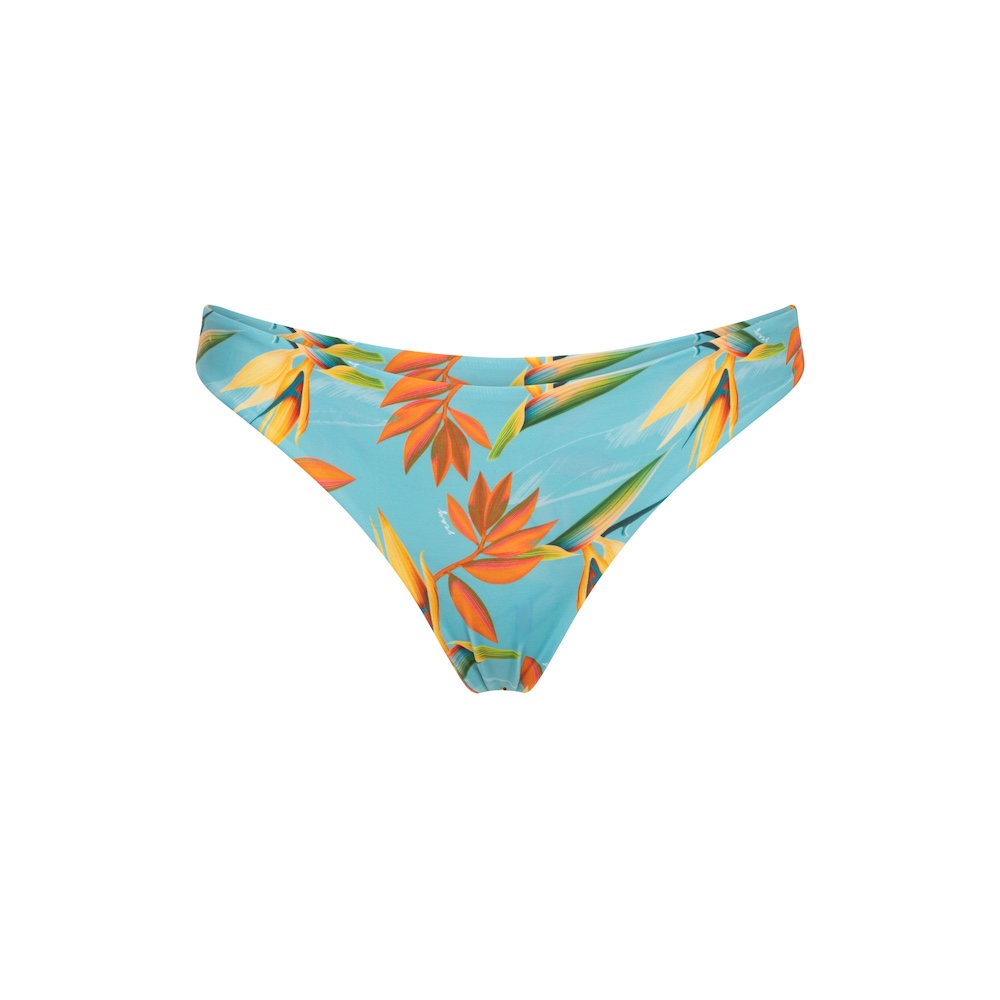 Seay / Slip Bikini Reversibile Azzurro Verde Bird of Paradise Qualità