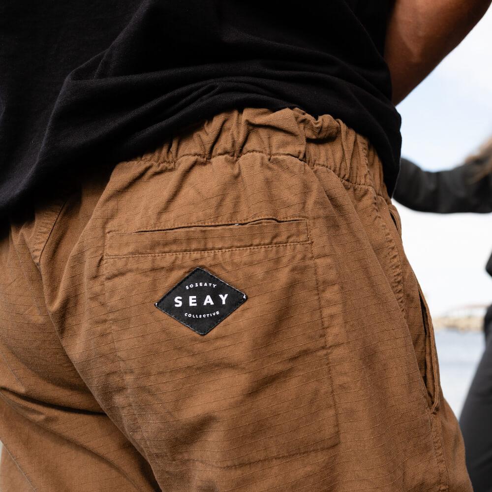 Seay / Pantalone Lungo Cargo Marrone Byron Novità