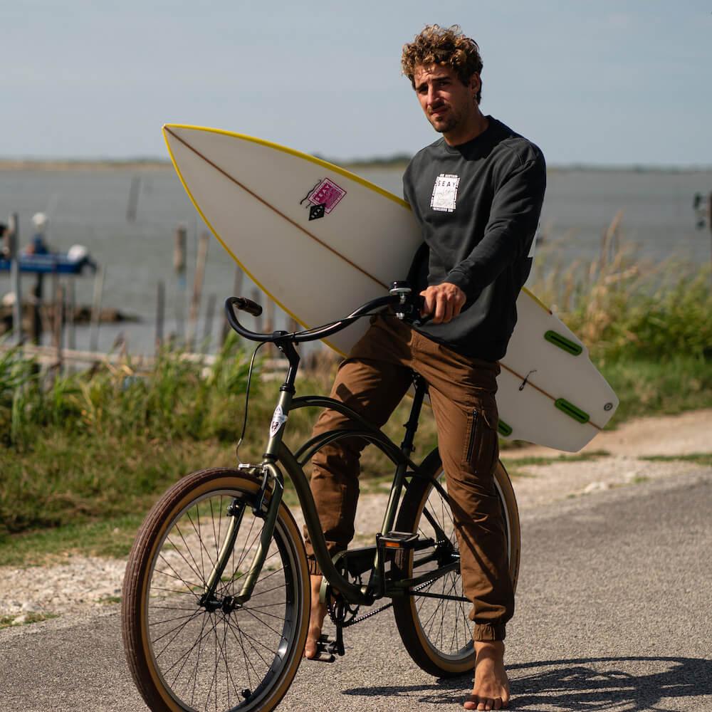 Seay / Pantalone Lungo Cargo Marrone Byron Novità