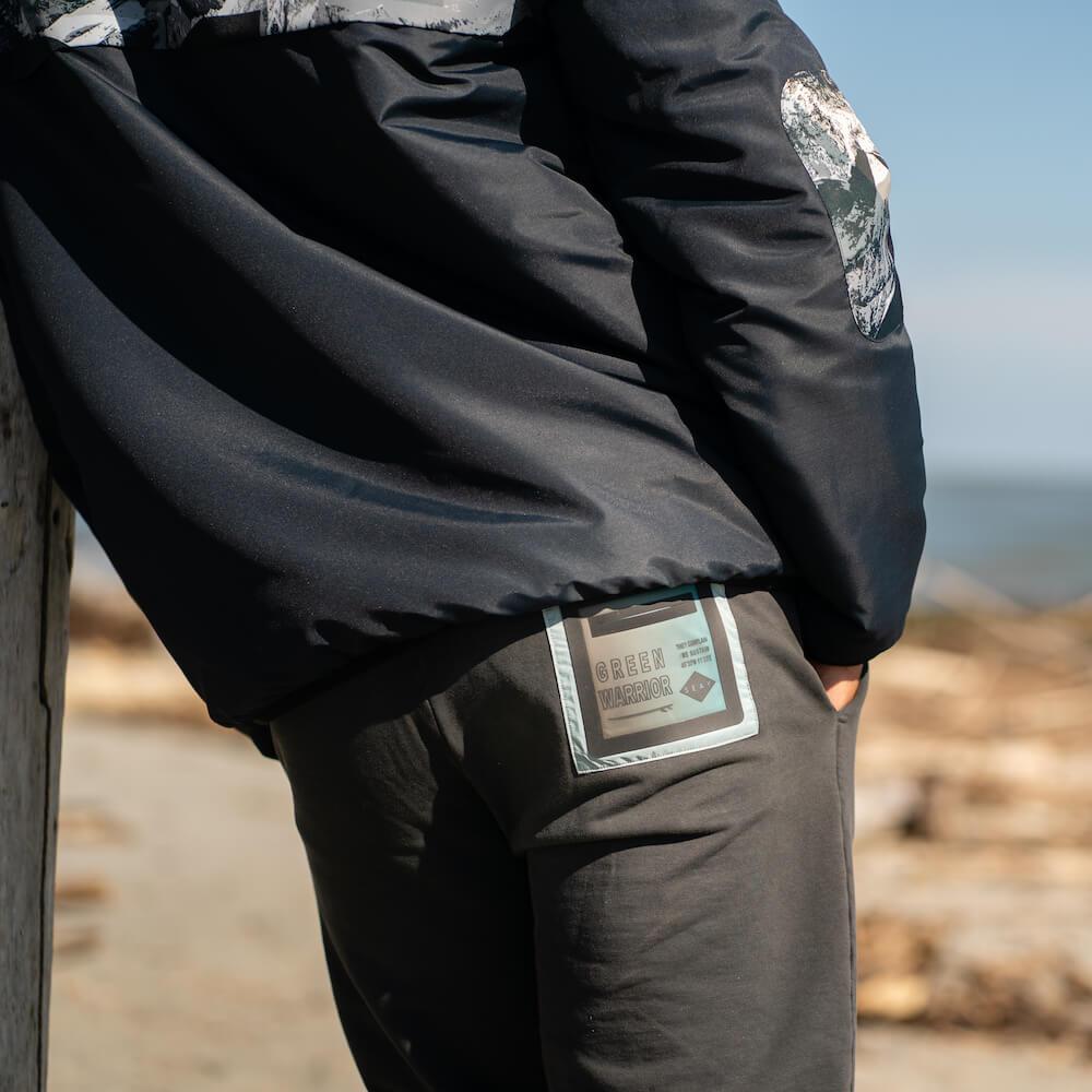 Seay / Pantalone Lungo in Felpa Nero Reyes Offerta