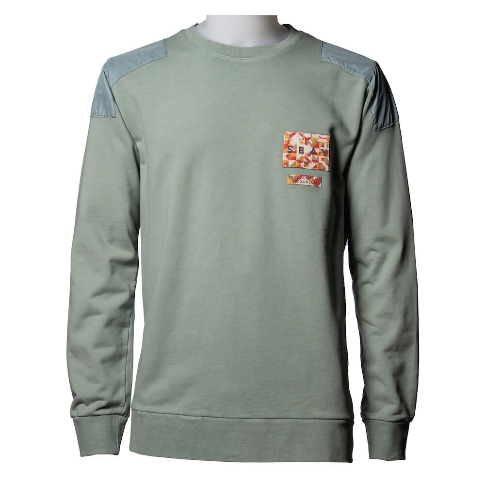 Seay / Felpa Girocollo Verde Huntington Online