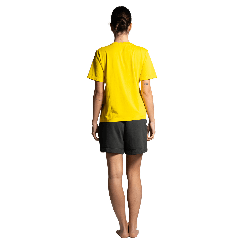 Seay / T-Shirt Gialla Symbols Vendita