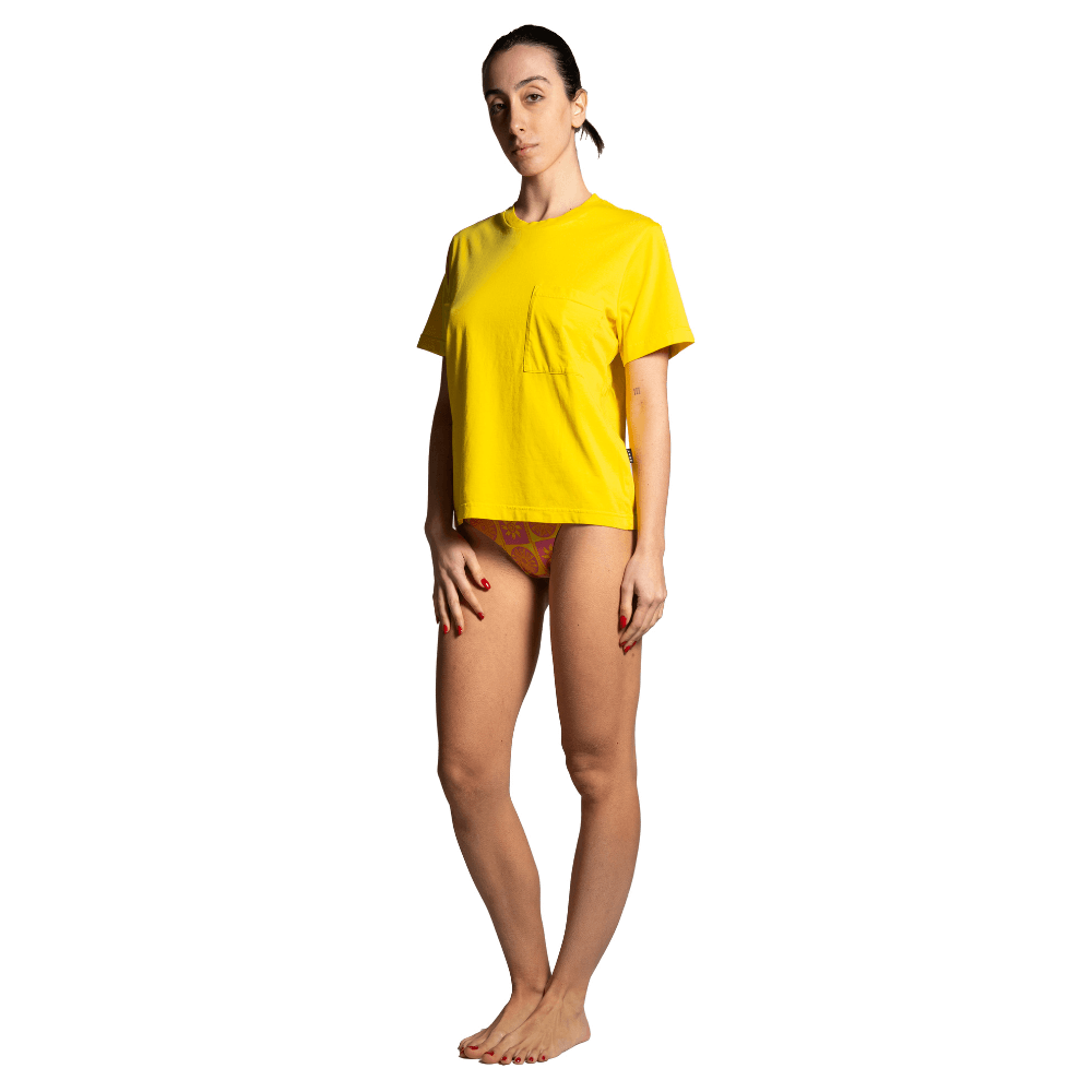 Seay / T-Shirt Gialla Symbols Vendita