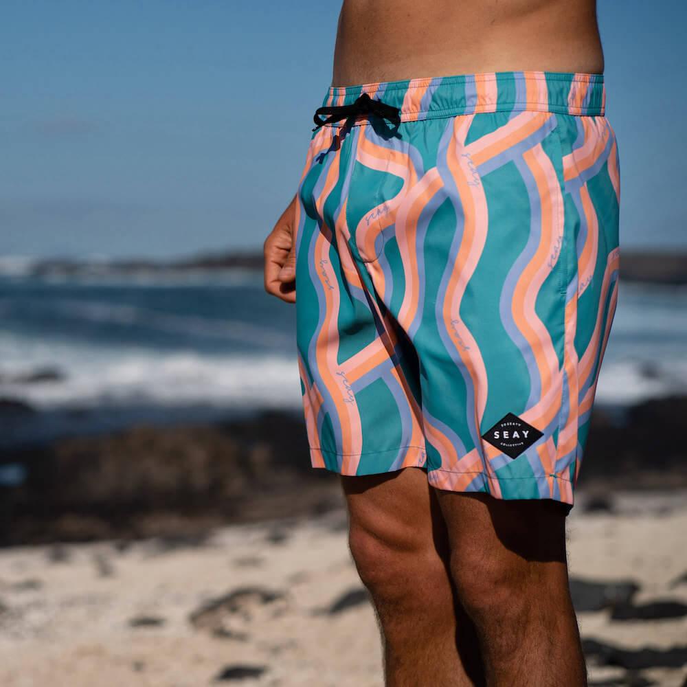 Seay / Swim Boxer Medio Verde Onde Akau Presa