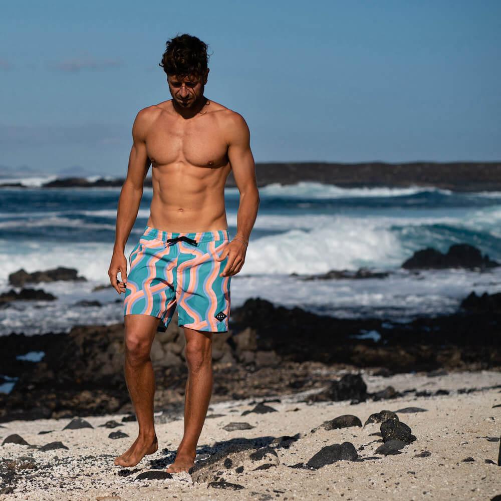 Seay / Swim Boxer Medio Verde Onde Akau Presa