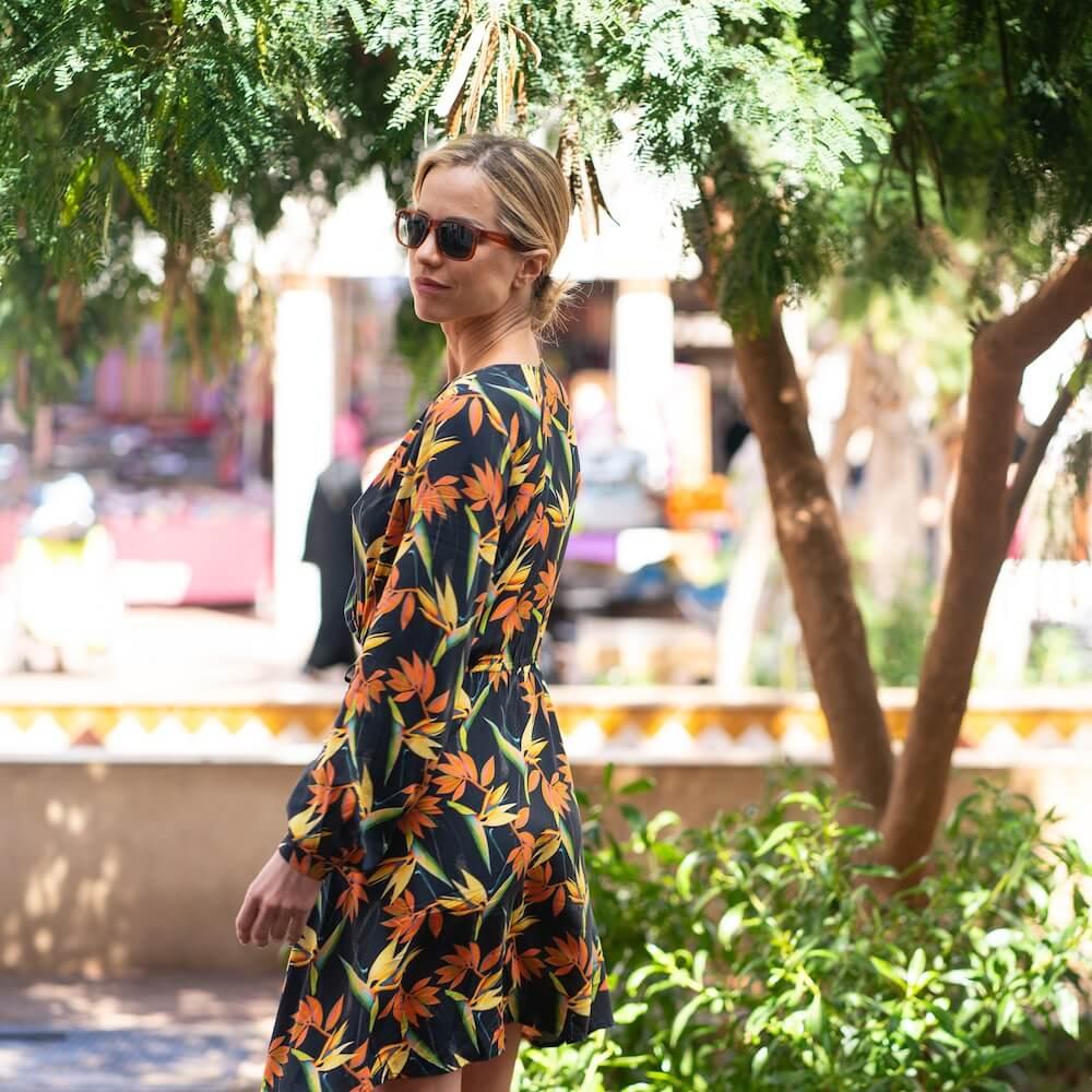 Seay / Abito Corto Nero Bird of Paradise Online