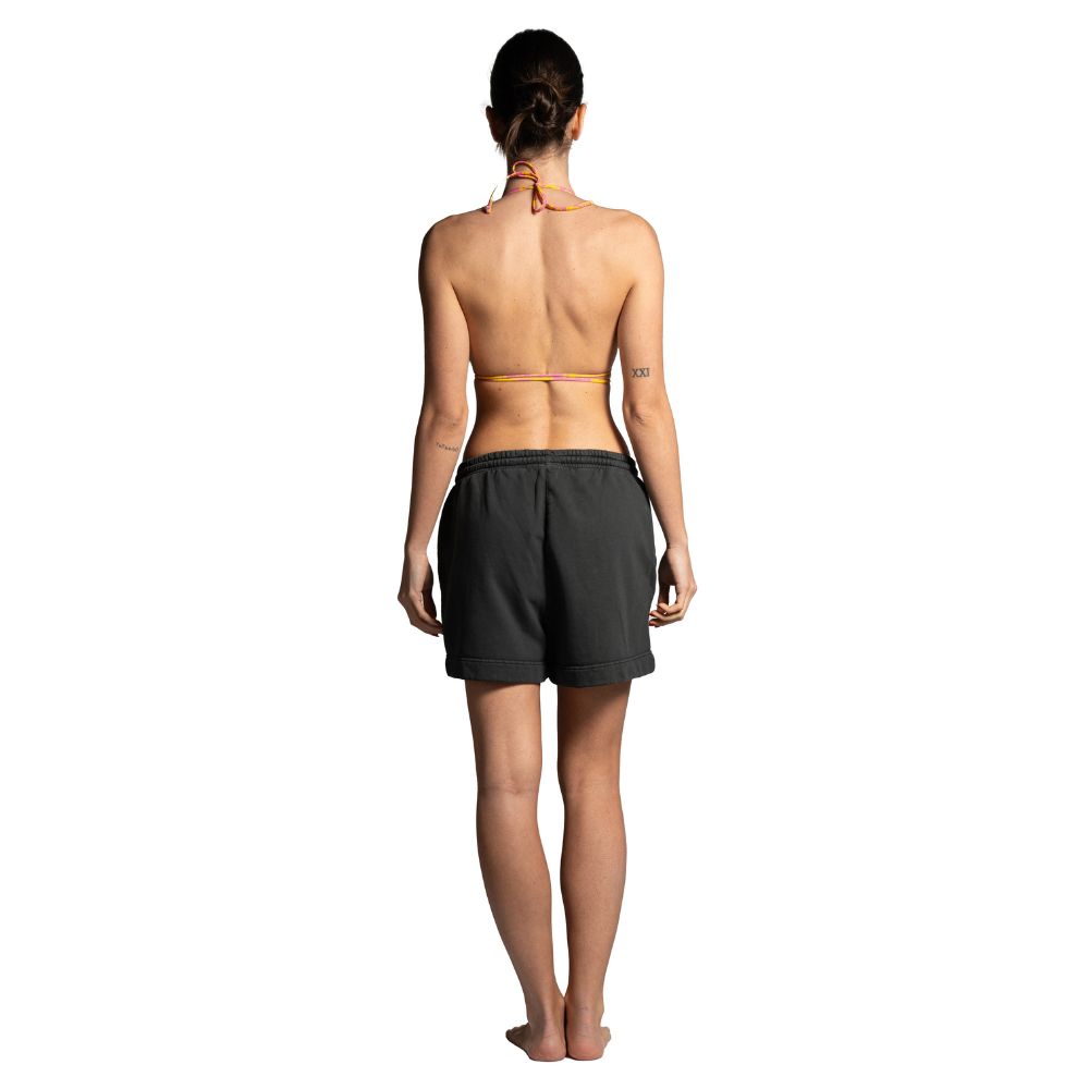 Seay / Pantalone Corto in Felpa Nero Symbols In Vendita