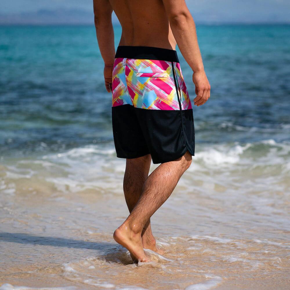 Seay / Boardshort Fucsia & Blu Alapai In Saldo