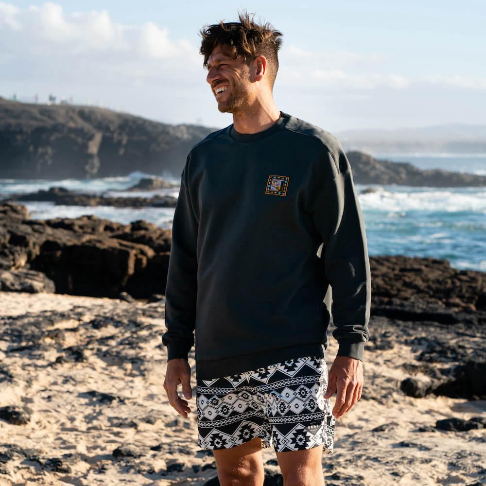 Seay / Felpa Girocollo Nera Pahoa Moda