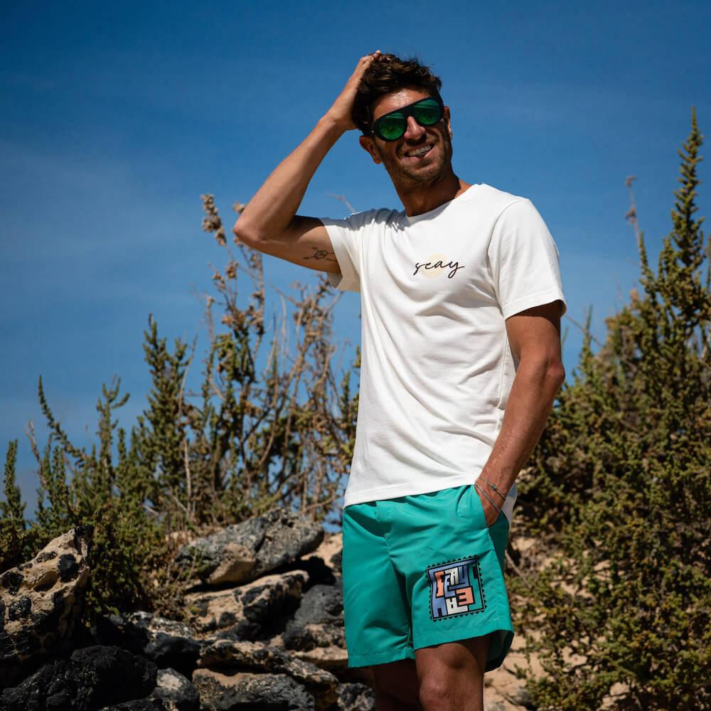 Seay / T-Shirt Bianco Naturale Kaleo Italy