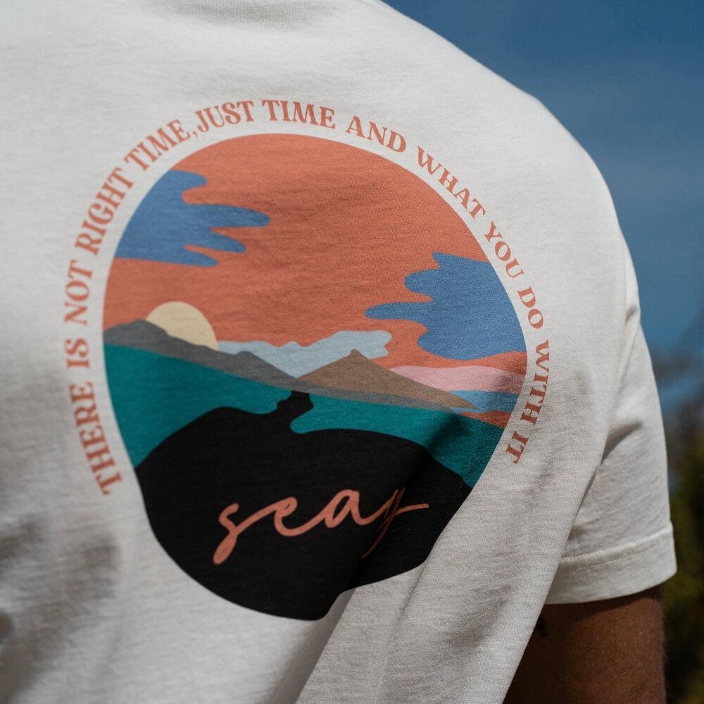 Seay / T-Shirt Bianco Naturale Kaleo Italy