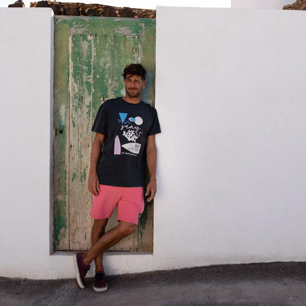 Seay / T-Shirt Nera Ikaika Italia