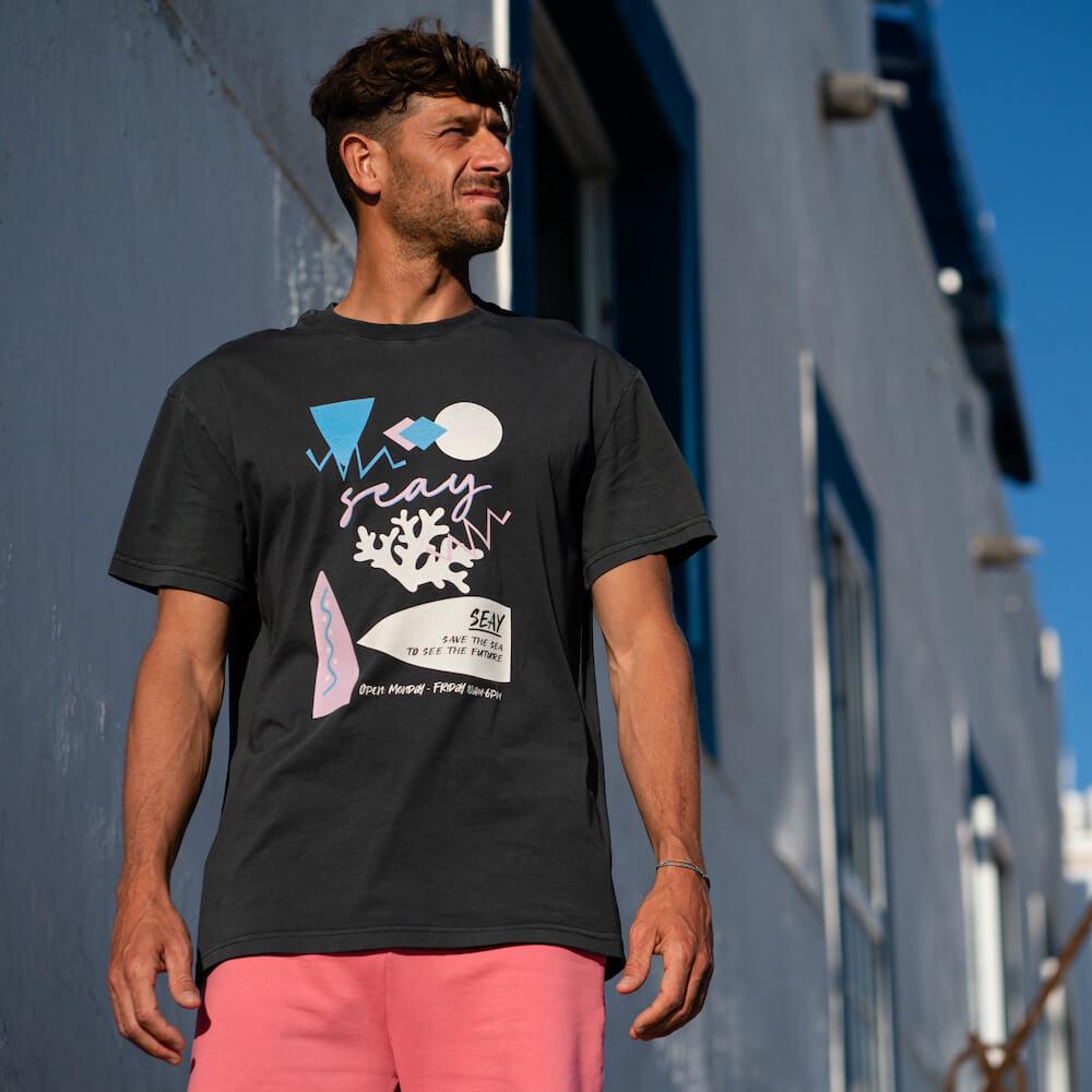 Seay / T-Shirt Nera Ikaika Italia