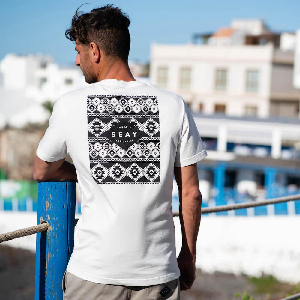 Seay / T-Shirt Bianco Naturale Kaleo Unisex Qualità