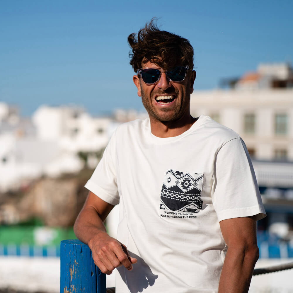 Seay / T-Shirt Bianco Naturale Kaleo Unisex Qualità