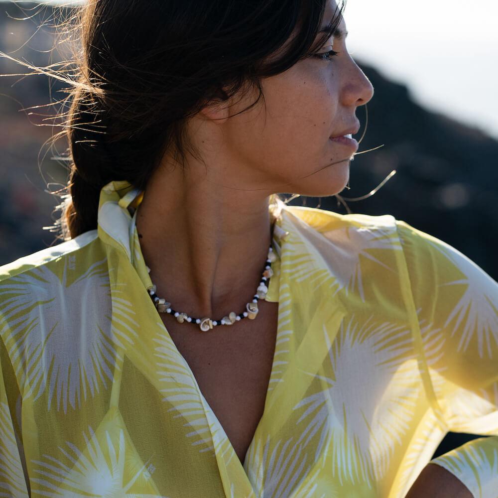 Seay / Maxi Camicia Gialla Soffioni Negozi Online