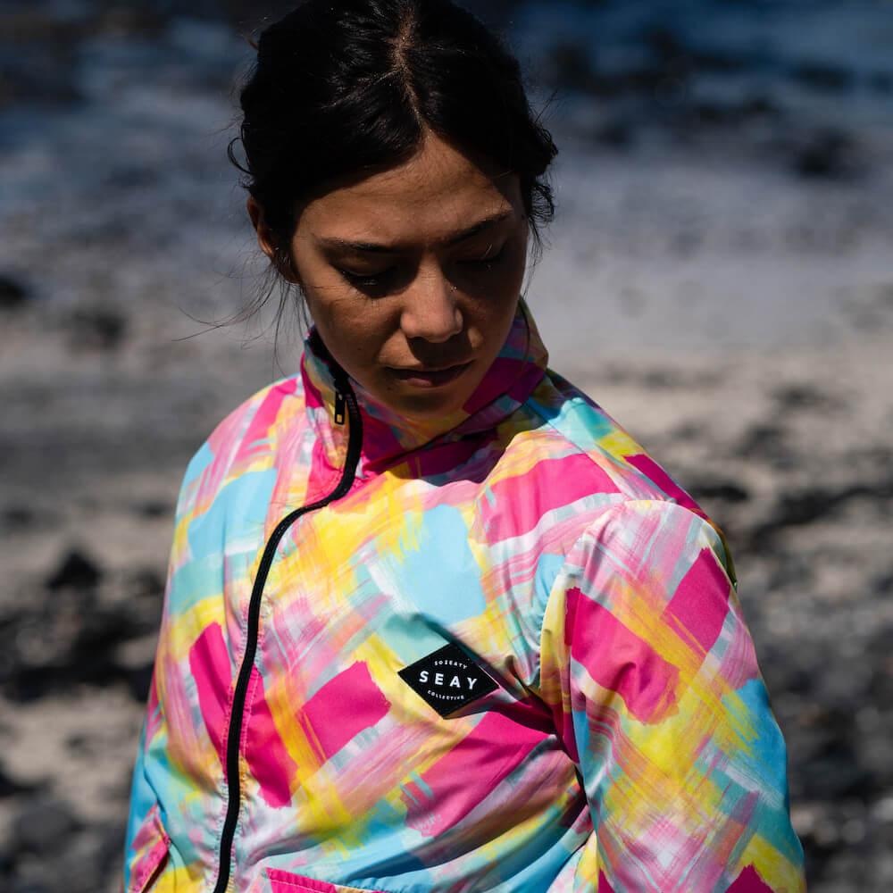 Seay / Windbreaker Fucsia Blu Bali Sottocosto
