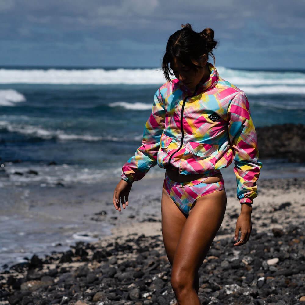 Seay / Windbreaker Fucsia Blu Bali Sottocosto
