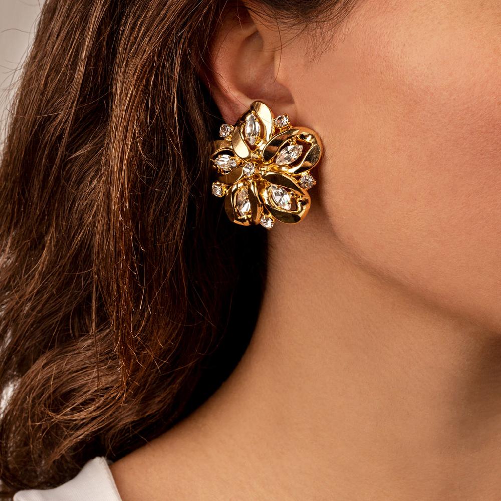 Silvia Gnecchi Camelia Earrings Economico