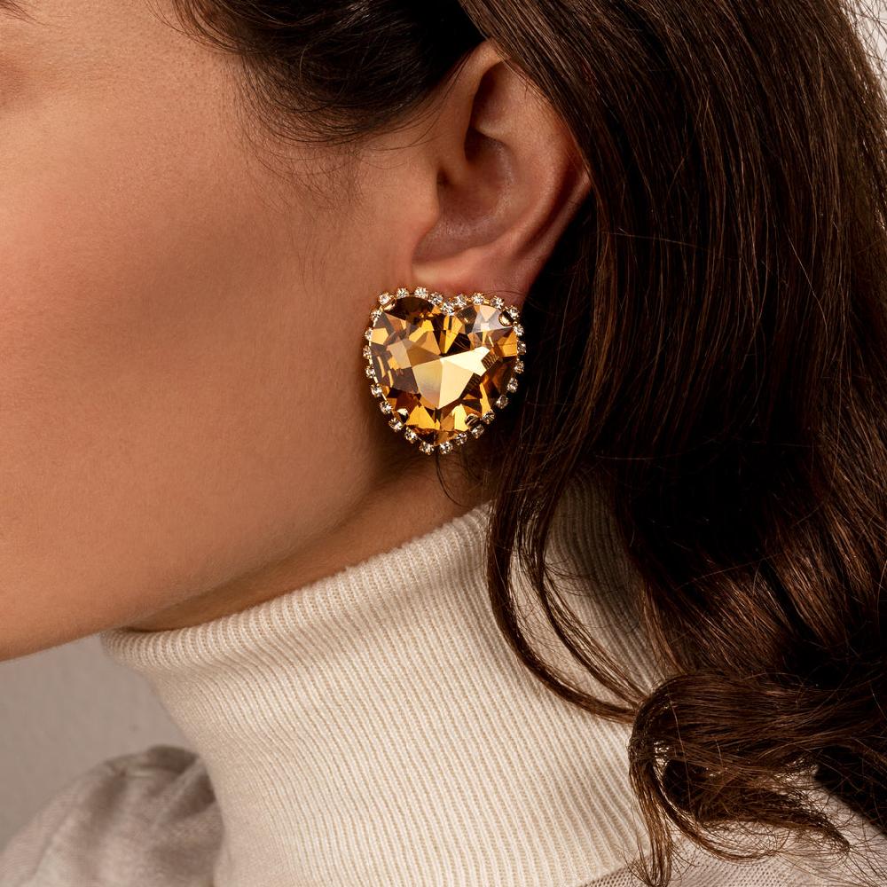 Silvia Gnecchi Ex-Hearts Earrings Vendita Economica